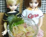 リカちゃん♡鯉の洗いサラダ ᗦ↞◃作り方9写真
