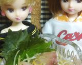 リカちゃん♡鯉の洗いサラダ ᗦ↞◃作り方12写真