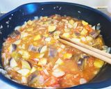 絶品♪ナストマトカレーそうめん作り方5写真