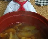 リカちゃん♡ちこりとなめこの赤だし味噌汁作り方12写真