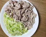 梅おろし冷やしゃぶのタップリきゃべつ添え作り方3写真