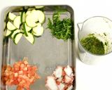 大葉たっぷりタコとズッキーニのパスタ作り方5写真
