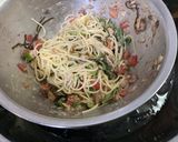 さばの水煮缶と塩昆布の和風冷製パスタ作り方15写真