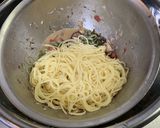 さばの水煮缶と塩昆布の和風冷製パスタ作り方14写真
