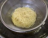 さばの水煮缶と塩昆布の和風冷製パスタ作り方11写真
