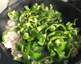 ピーマンのひき肉炒め作り方3写真