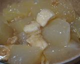 挽肉、油揚げと冬瓜の炊いたん　あんかけ作り方5写真