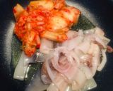 イカ安っ！の日のおつまみはキムチマヨ炒め作り方1写真