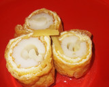 長ネギ☆ちくわ☆油揚げで巻き巻き煮☆作り方7写真