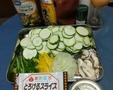 サバ缶とズッキーニのチーズ焼きヘルシー編作り方1写真