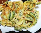 ゴーヤと玉ねぎ紅生姜かき揚げ作り方6写真