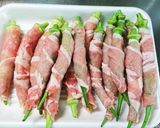 簡単☆オクラ丸ごと肉巻き作り方2写真
