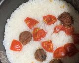 超簡単!トマトと梅干しご飯作り方4写真