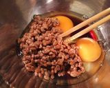 【混ぜるだけ】納豆と卵のふわふわ蕎麦作り方1写真