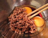 【混ぜるだけ】納豆と卵のふわふわ蕎麦作り方1写真
