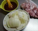 豚肉玉ねぎのケチャップ炒め作り方1写真
