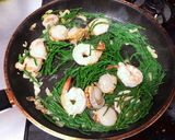 シーアスパラガスとシーフードのパスタ作り方8写真