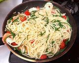 シーアスパラガスとシーフードのパスタ作り方10写真
