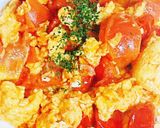 台湾☆卵とトマト炒め（蕃茄炒蛋）10分♪作り方5写真