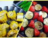ナスのキーマカレーと夏野菜のスタミナ丼作り方6写真
