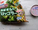 冷凍ブロッコリーとツナの塩麹レンジ蒸し作り方1写真