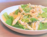 鶏むね肉とレタスの梅ポン酢マヨサラダ作り方3写真