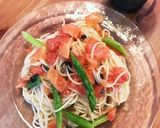 サーモンとアスパラトマトの冷製パスタ作り方6写真