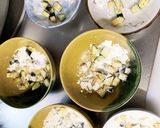 子供と一緒にレンジ肉なしシチュー風サラダ作り方4写真