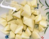 子供と一緒にレンジ肉なしシチュー風サラダ作り方8写真
