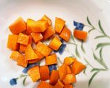 子供と一緒にレンジ肉なしシチュー風サラダ作り方10写真