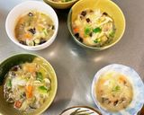 子供と一緒にレンジ肉なしシチュー風サラダ作り方20写真