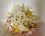 とうもろこし入り!鶏つくね照り焼き風作り方1写真