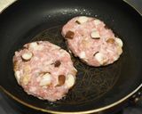 お弁当にも♪ゴロッと椎茸の甘酢ハンバーグ作り方3写真