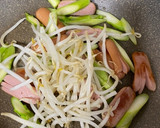 アスパラとウインナーのとろみ焼きそば作り方2写真