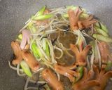 アスパラとウインナーのとろみ焼きそば作り方3写真