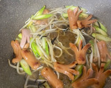アスパラとウインナーのとろみ焼きそば作り方3写真