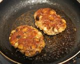 お弁当にも♪ゴロッと椎茸の甘酢ハンバーグ作り方6写真