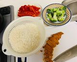 炊飯器でタンドリーチキンのパエリア風作り方2写真