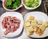牛肉と絹厚揚げの小松菜炒めカレー風味作り方2写真