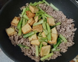 牛肉と絹厚揚げの小松菜炒めカレー風味作り方9写真