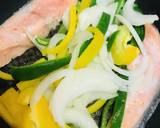 鮭切り身&たっぷり野菜の蒸し焼き仕上げ作り方2写真
