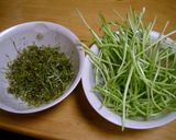 さつまいもの茎の佃煮♪作り方1写真