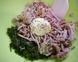 ＬＤＬ対策！切り昆布ハンバーグ作り方1写真