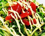 野菜たっぷりサラダうどん作り方6写真