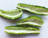 赤紫蘇とゴーヤの甘酢漬け・酢の物作り方1写真