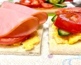 Ham Egg Sandwiches作り方4写真