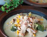 手羽元ととうもろこしのカレークリーム煮作り方6写真