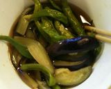ナスと甘長唐辛子の茹でびたし！作り方3写真