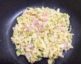 焼けたねぎが香ばしい！ネギ豚チーズ玉作り方2写真