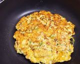 焼けたねぎが香ばしい！ネギ豚チーズ玉作り方3写真